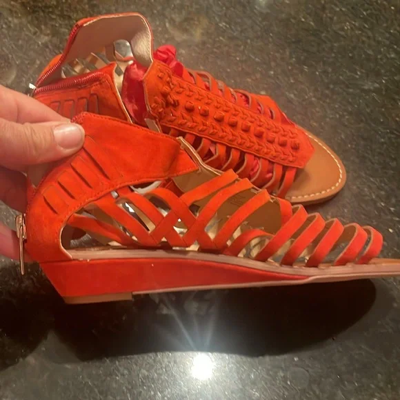 Vince Camuto Orange/ref Woven Sandals - Picture 3 of 6